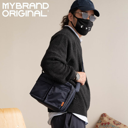 MYBRANDORIGINAL 2025秋新款时尚多口袋通勤斜挎包单肩包 MK049