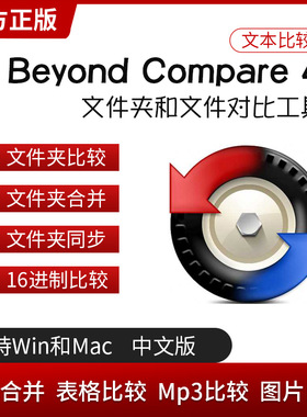 Beyond Compare 4标准版/专业版 文件夹和文件对比工具注册激活码