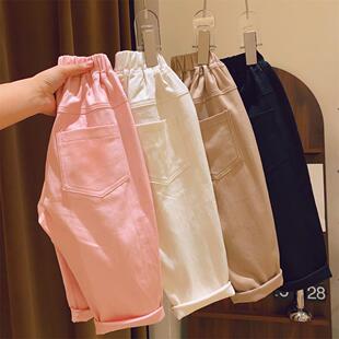 女童裤子春秋款外穿2026新款春装宽松薄款棉女孩休闲裤夏韩版直筒