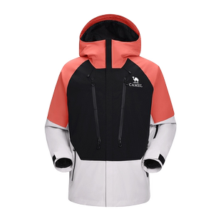 [王俊凯同款]骆驼户外王者凯甲冲锋衣三合一鹅绒羽绒服男女滑雪服