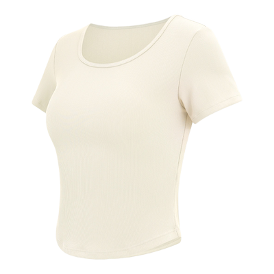 女款t恤瑜伽骆驼健身服透气速干