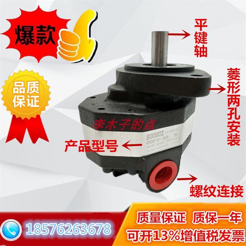 新款装载机铲车齿轮泵 CBFC10 18 20 25 32 40 50齿轮油泵 液包邮