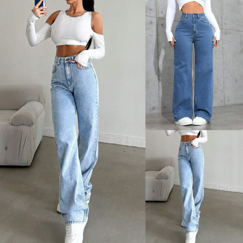 women's jeans stylish denim pants streetwear trousers欧美