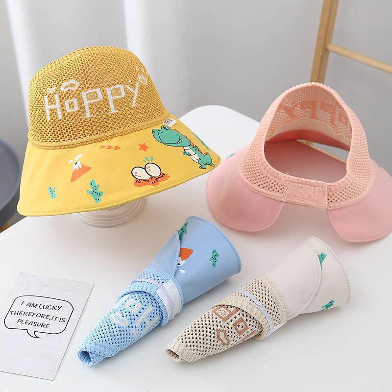 summer hat anti-uv sun hats wide brim cap新款儿童防晒帽帽子