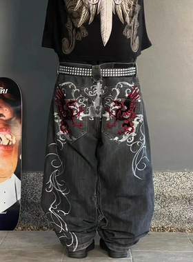 Woman Jeans Cargo Pants Women Y2k Lady Harajuku Retro HipHop