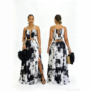 Boho Long Dress Sexy Women Spaghetti Strap Floral Prom Dress