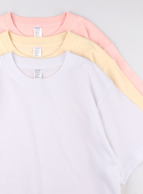 solid color tee oversized cotton heavy t-shirt210g重磅