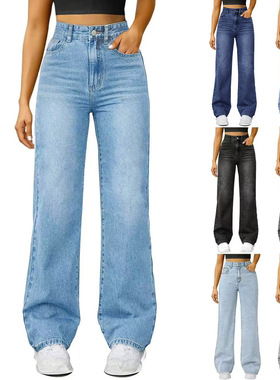 y2k baggy jeans women trendy casual lady denim pants女牛仔裤