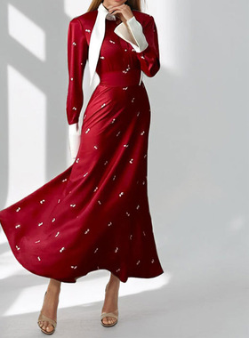 women dress ladies fashion dresses2026新款气质优雅设计感长裙