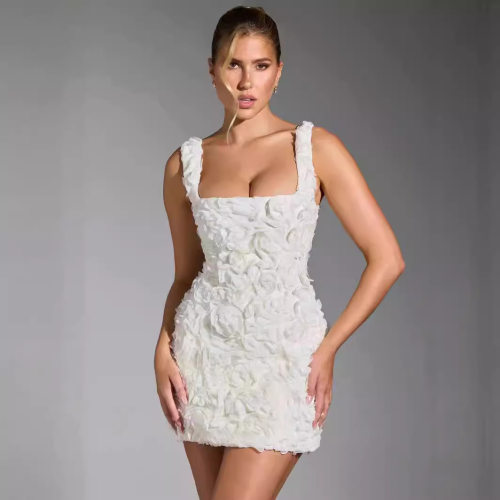 new dress women elegant ladies vestidos欧美cun新款性感抹胸