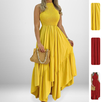 women dress ladies fashion dresses2026新款新款无袖优雅气质