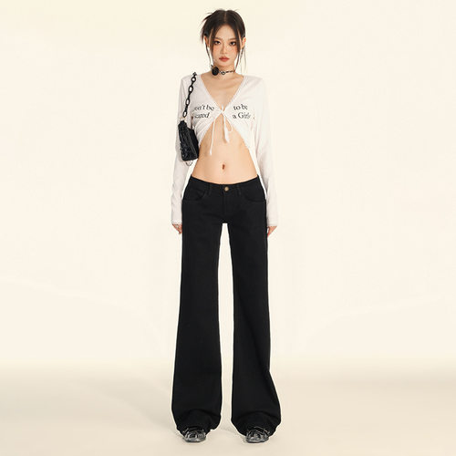 y2k jeans stylish denims pants streetwear trousers新款辣妹