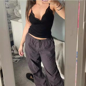 sexy lace neck spicy low vest cut y2k suspender girl slim