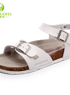 outdoor cork slippers for women man flats sandals slides