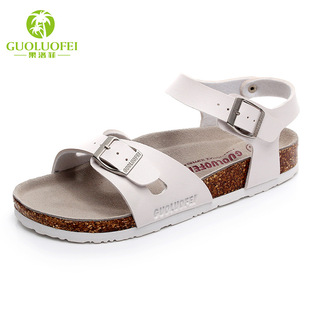 outdoor cork slippers for women man flats sandals slides