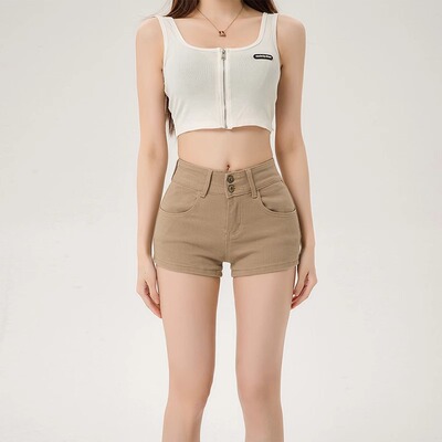 Y2K女低腰宽松牛仔外套