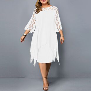 Solid Sexy Women Sleeve Evening Out Dresses女连衣裙 Hollow