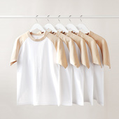 High Loose Cotton Heavy shirt Weight Sleeve Men Short