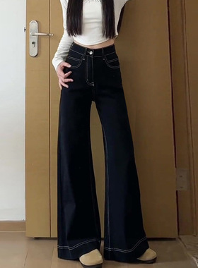 american retro low rise baggy jeans women's summer pants女裤