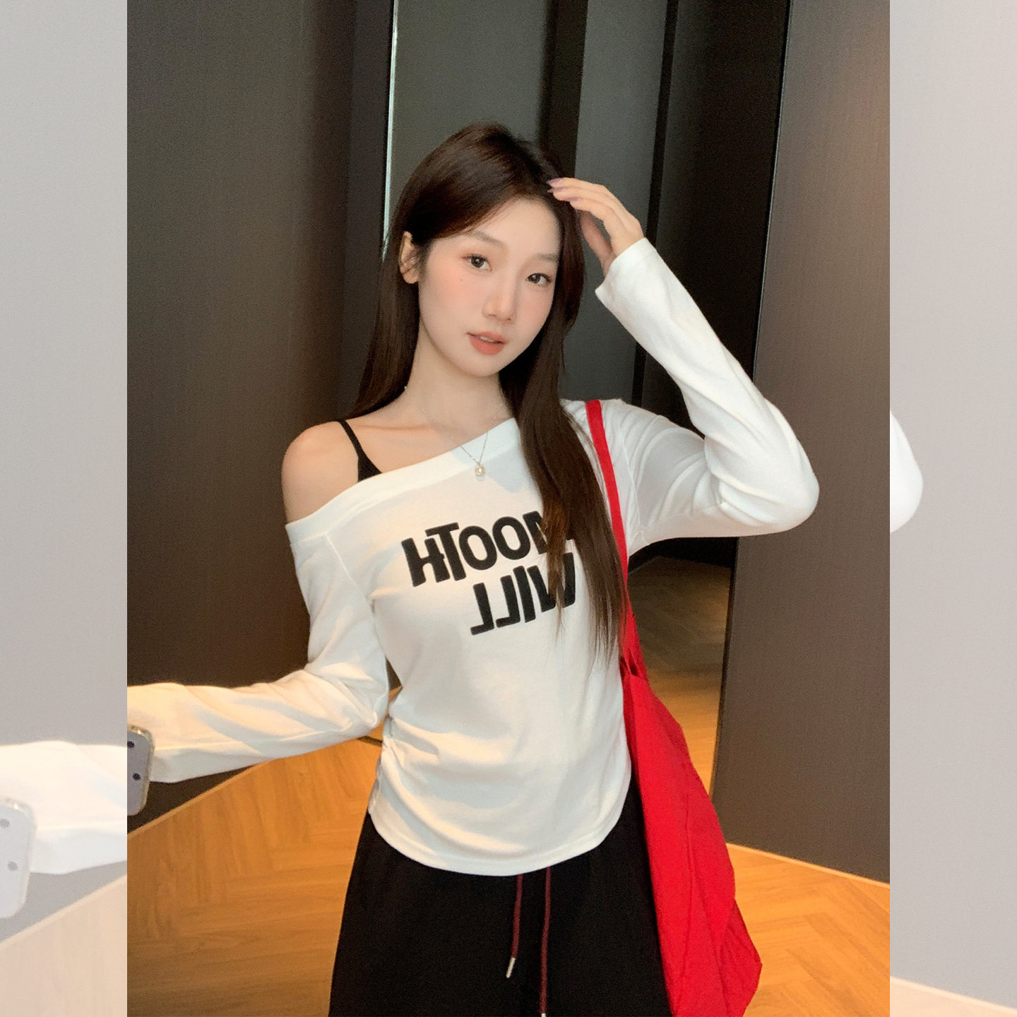 women sexy off shoulder t-shirt female crop top白色斜肩性感