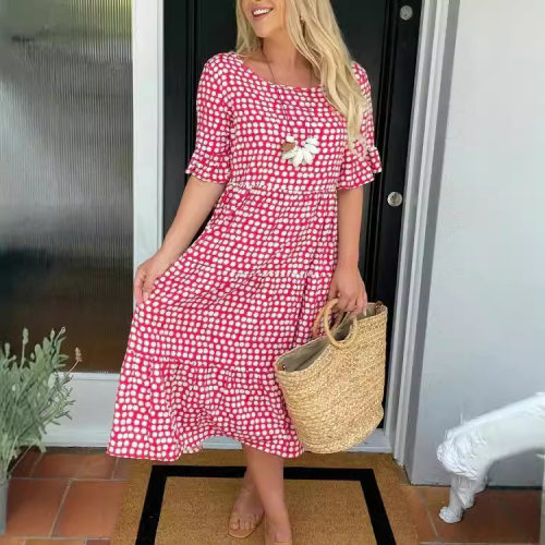 summer dress women casual elegant lady vestidos欧美新款时尚
