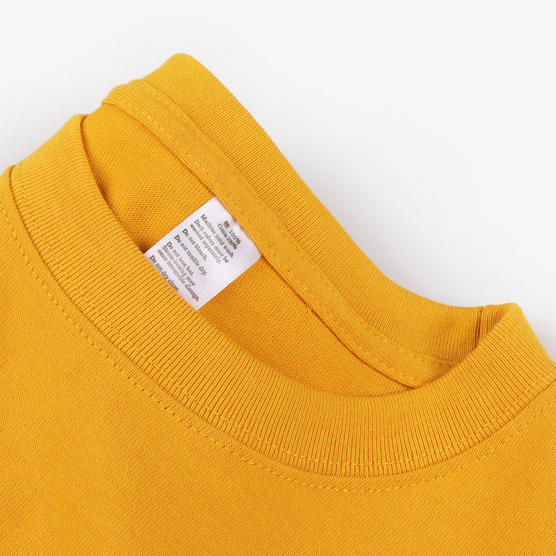 Men T-shirt Solid Color Women Short Sleeve High Quality270g