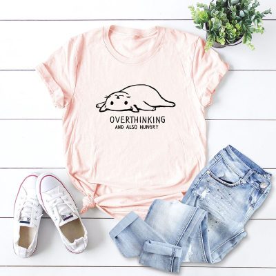 Ladies Funny T-Shirt Women Cute Cartoon print Summer tShirts