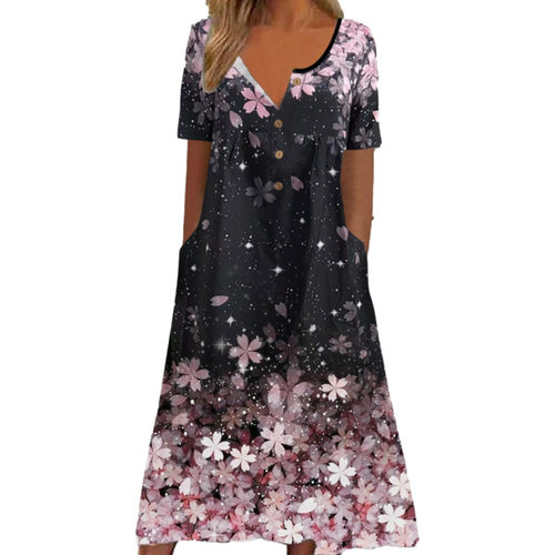 summer dress women elegant ladies vestidos欧美新款流行v领