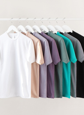 Women Basic T-shirt Heavy t shirt Men300g美式重磅磨毛纯白色