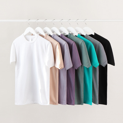 Women Basic T-shirt Heavy t shirt Men300g美式重磅磨毛纯白色