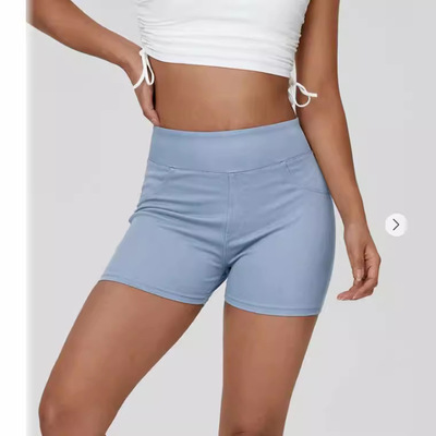Jeans Running Sports Shorts Womens Buttock Lift Gym Leggings