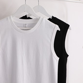 Plain Basic Tank Men Top Women Vest Couple日系复古230g重磅