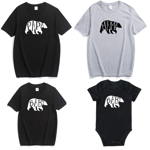 Family Matching Clothes Mother Father Baby TShirt Romper Top