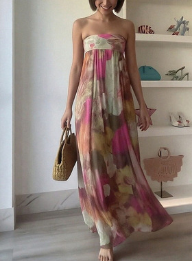 women dress ladies fashion dresses2026新款性感抹胸连衣裙气质