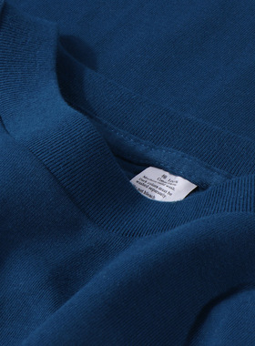 Women Basic T-shirt Heavy t shirt Men250g克莱因蓝 宝石蓝