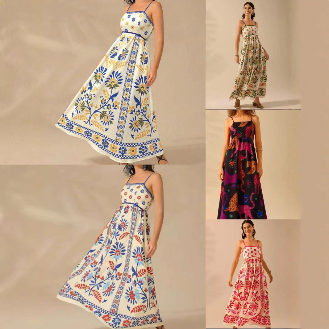 Summer New Arrival Women's Dress Backless Long Gown Vacation