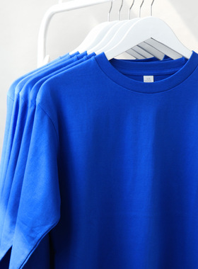 cotton tshirt long sleeve pullover tops250g重磅复古克莱因