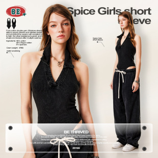 Polo Neck Girl Sexy Women Sleeveless Bodysuits Spicy Solid