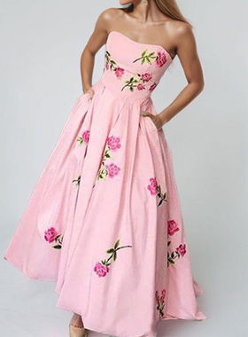 women dress ladies fashion dresses2026新款气质优雅大摆礼服