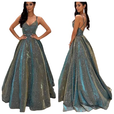 new dress women elegant ladies vestidos欧美新抹胸闪亮长款大