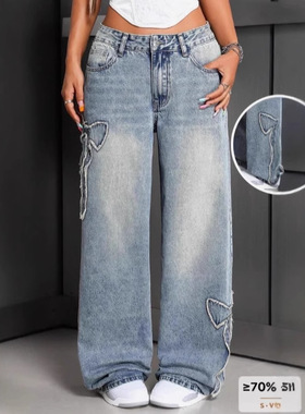 jeans for women plus-size female denim trousers womans pants