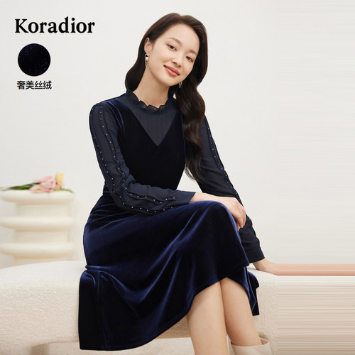 珂莱蒂尔连衣裙蕾丝女装2023