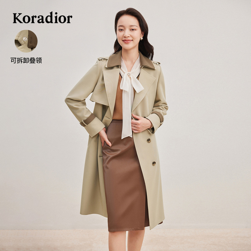 珂莱蒂尔通勤秋季毛呢大衣