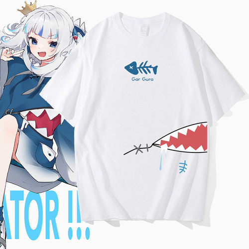 GawrGura纯棉短袖T恤