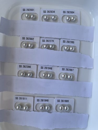 真科研SS真多麻无暇镜面光 7～7.5mm天然银灰蓝色 自然光拍摄