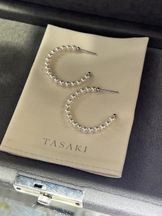 不鉴赏 新品 极光3.5～4mm淡水耳钉 大c款系列