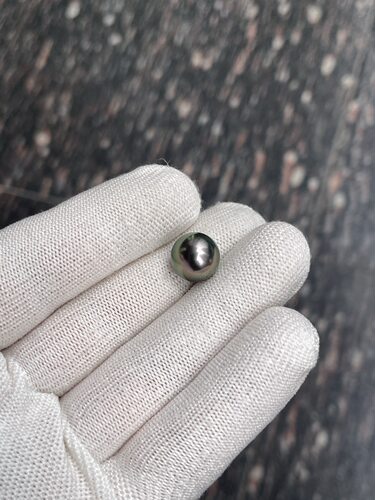 12.0mm大溪地孔雀绿拉贡Lagoon 真科研ss一级证书，珠层2.5mm