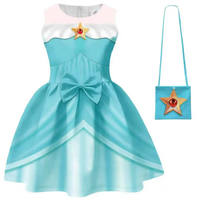 Rosalina Princess Dress for Girls, Super Mario, Peach and Daisy cosplay dress thumbnail 4