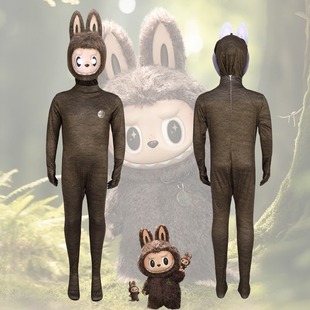 泡泡拉布布周边cosplay服装 衍生连体衣labubu万圣节舞台表演服饰