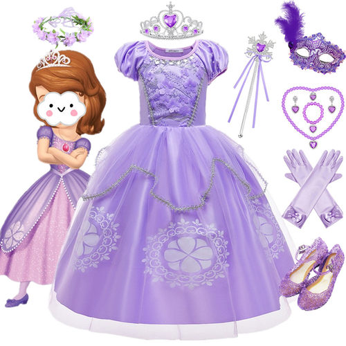 苏菲亚公主连衣裙迪士尼cosplay